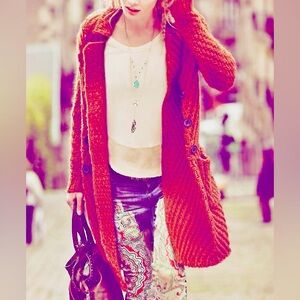 NWT Free People Buttermilk Biscuit Cardi Sweater Coat XS/S Z146